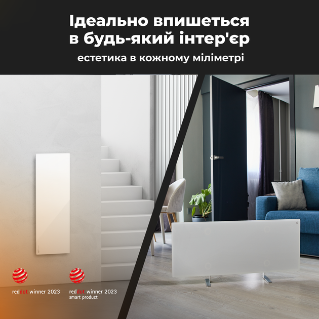 Конвектор AENO Premium Eco Smart GH3S LED White