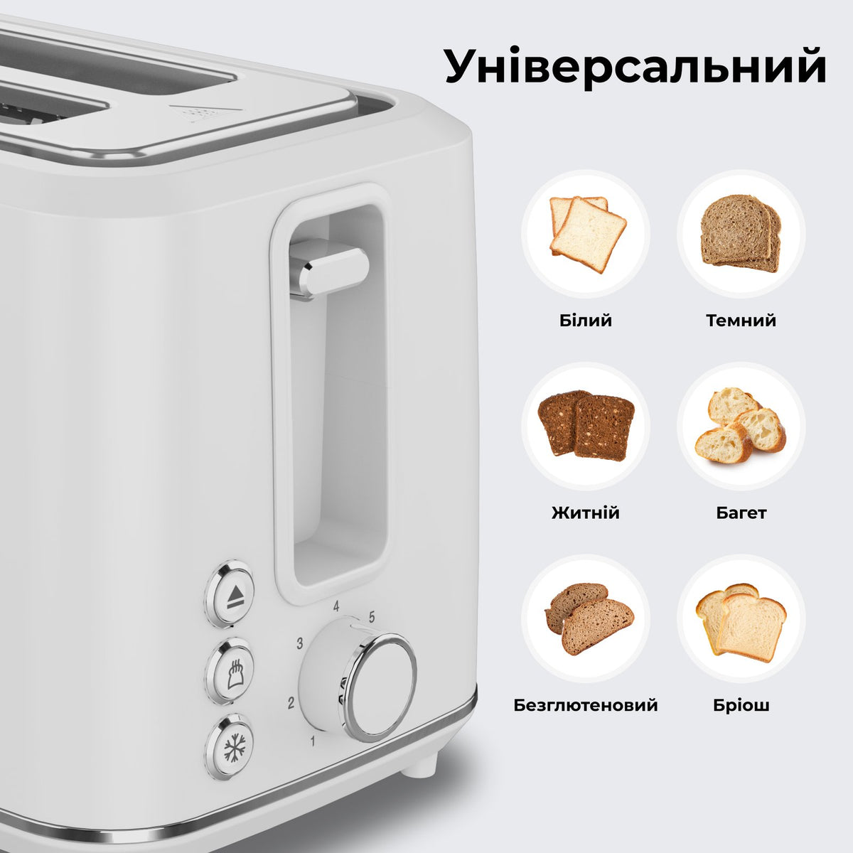 Тостер AENO TS1W (Білий)