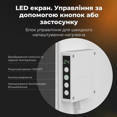 Конвектор AENO Premium Eco Smart GH3S LED White