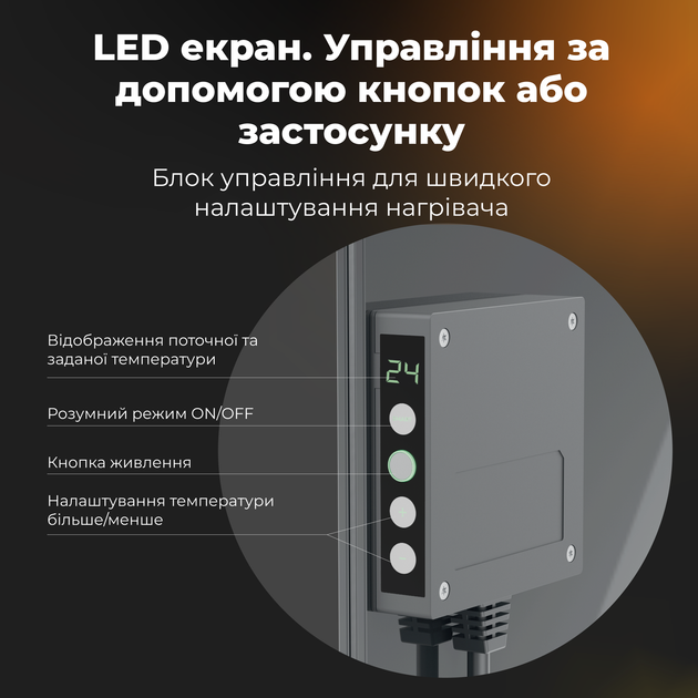 Конвектор AENO Premium Eco Smart GH5S LED Grey