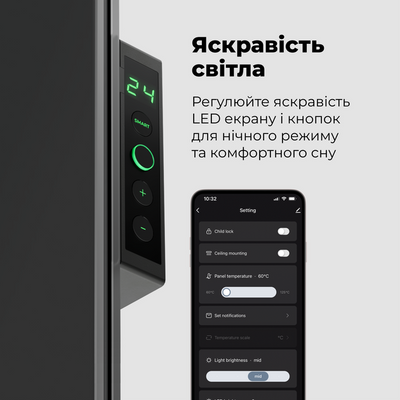Конвектор AENO Premium Eco Smart GH4S LED Black