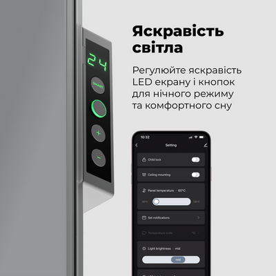 Конвектор AENO Premium Eco Smart GH5S LED Grey