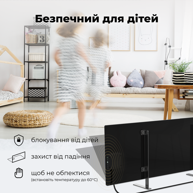 Конвектор AENO Premium Eco Smart GH4S LED Black