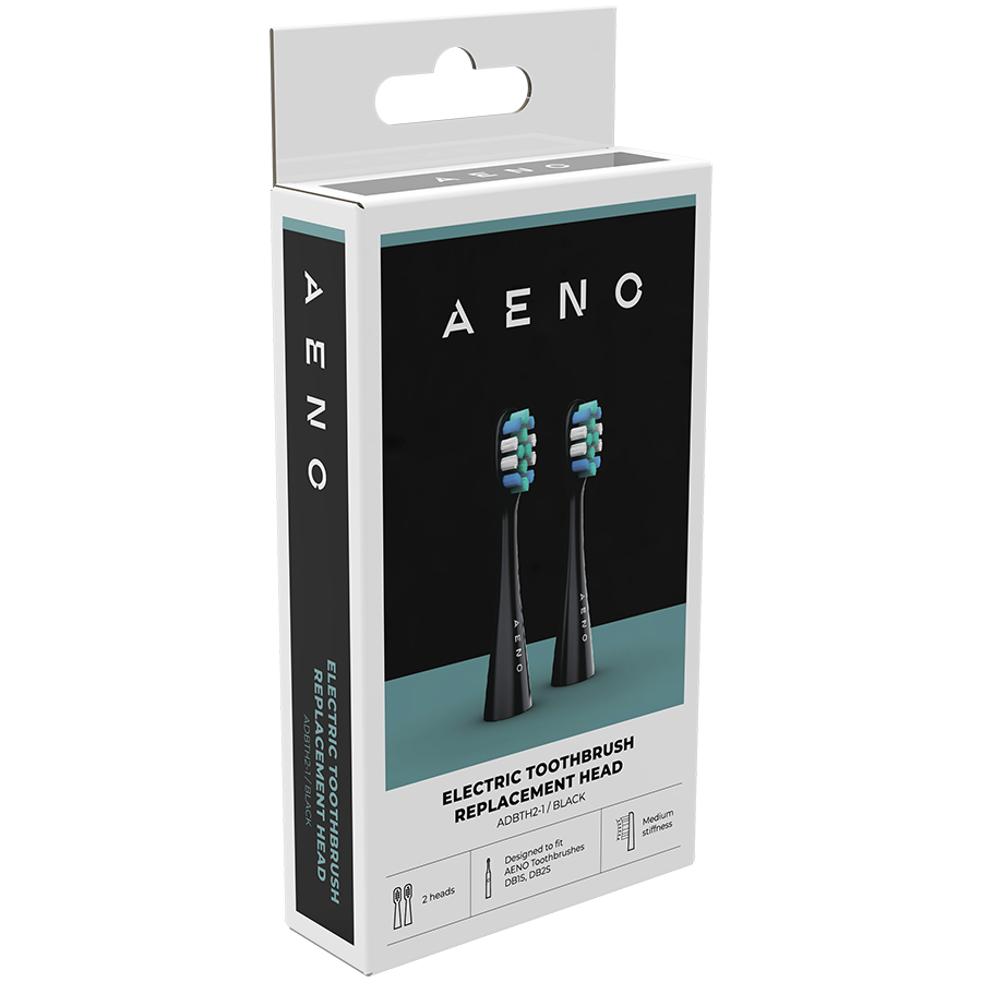 Змінні насадки AENO для зубних щіток DB1S/DB2S, чорні, 2 шт.