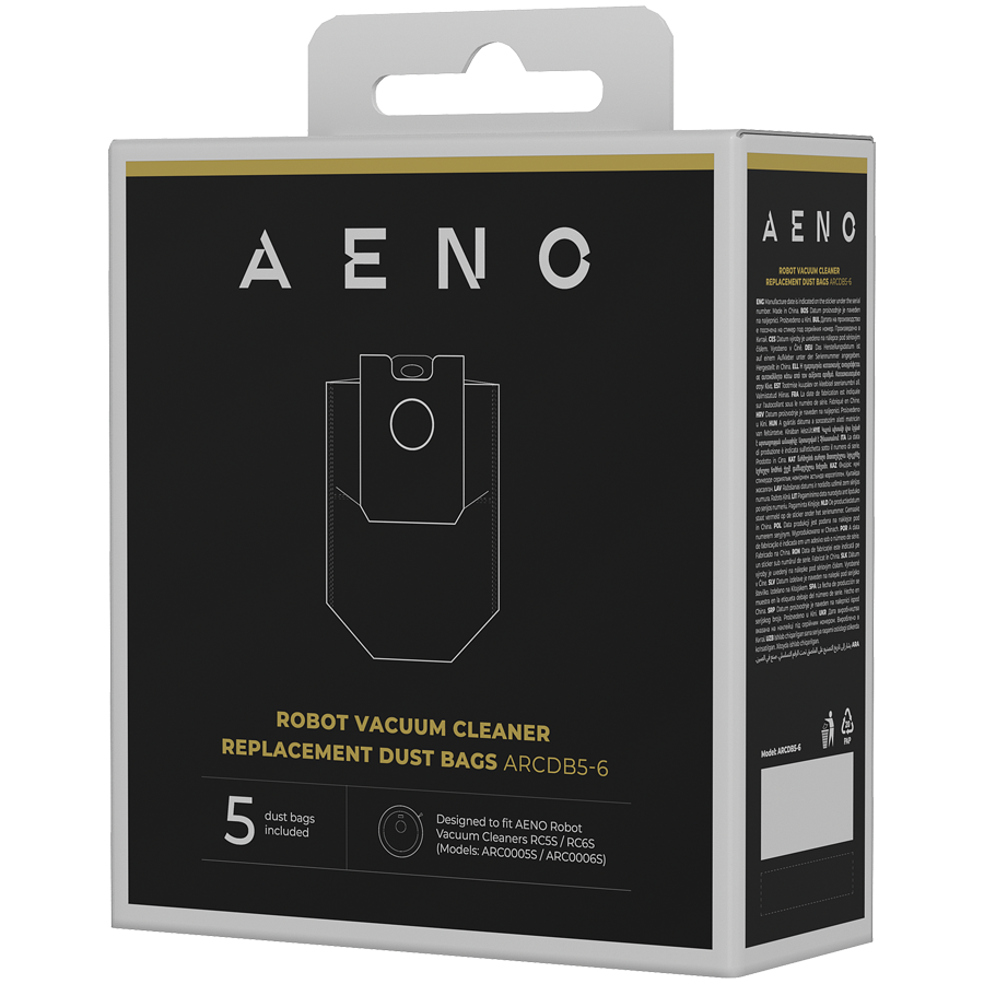 Мішки для пилу AENO для роботів-пилососів RC5S/RC6S, 5 шт.