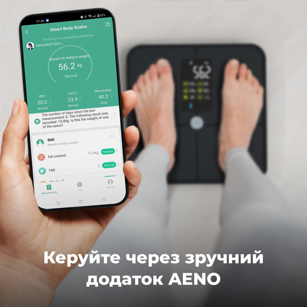 Смарт ваги для тіла AENO BS2S