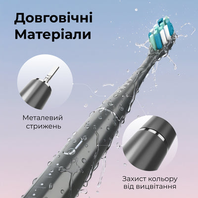 Електрична зубна щітка AENO DB10 (Сіра)