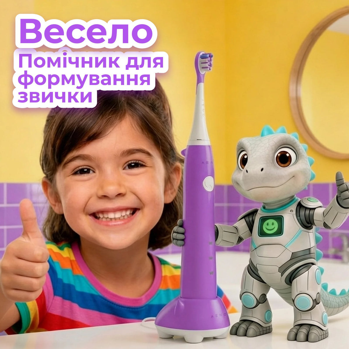 Електрична зубна щітка AENO DB9V