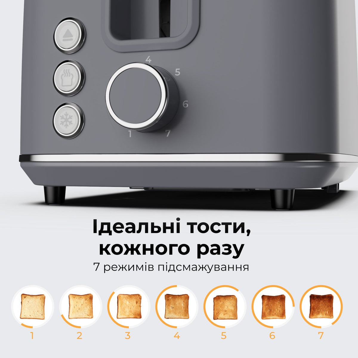 Тостер AENO TS1G (Сірий)