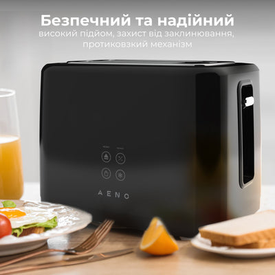 Тостер AENO TS2B (Чорний)