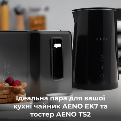 Тостер AENO TS2B (Чорний)