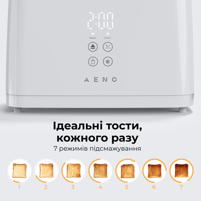 Тостер AENO TS2W (Білий)