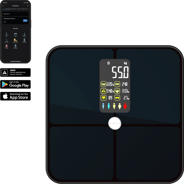 Смарт ваги для тіла AENO BS2S