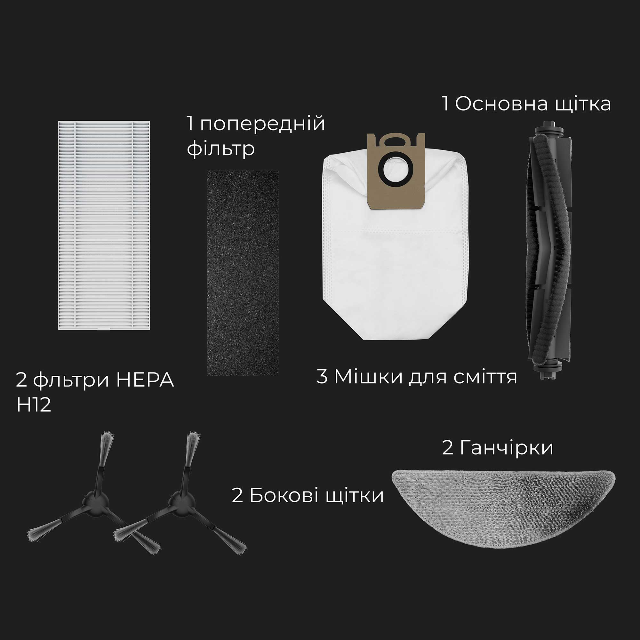 Аксесуари у комплекті